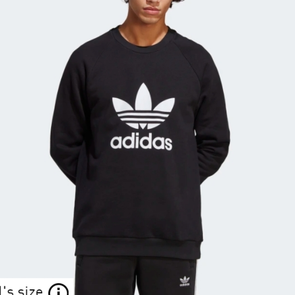 Adidas Sweatshirt with pockets black L
